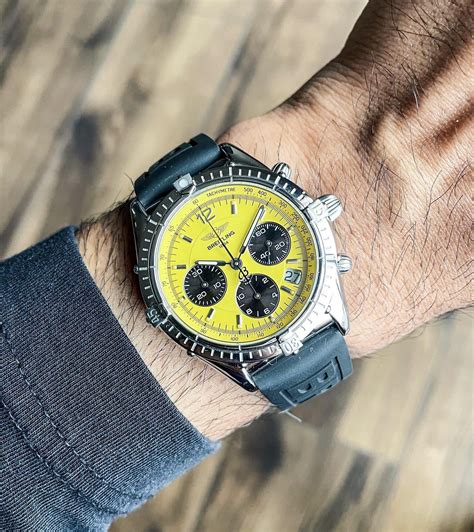 watch with yellow face gordon ramsay|breitling cockpit chronograph yellow.